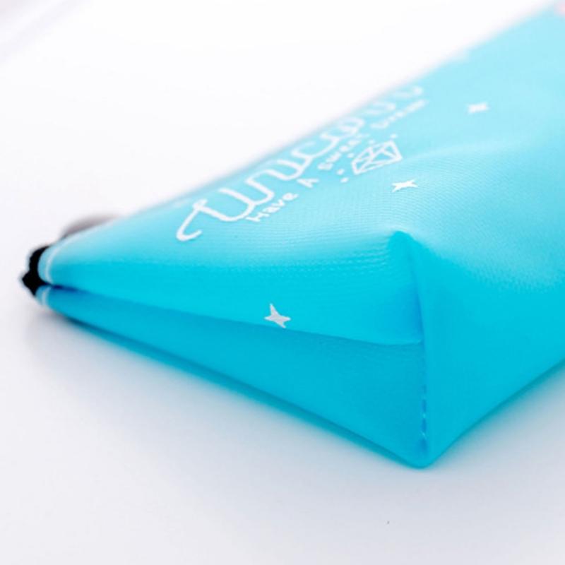 PVC jelly glue cute pencil bag Simple small large capacity stationery bag student school supplies storage bag pen case gifts