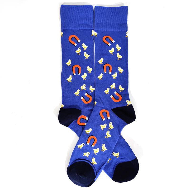 Novelty Happy Funny Men Graphic Socks Cotton Poker Corgi Frog Crazy Burger Piranh Wolf Avocado Eagle Sock