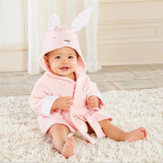 Custom Baby Name Cotton Baby Robe Bath Towel Cute Hoodies Infant Bath Blanket Kid Soft Bathrobe Kid Clothes
