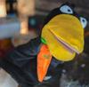 Crow Puppet Plush Toy for Puppet Shows and Ventriloquism [Bonus Included]