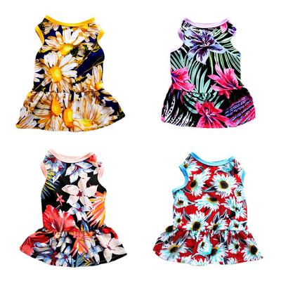 New, Dog Skirt, Summer Big Flower Skirt, Cool, Smooth, Elastic and Breathable