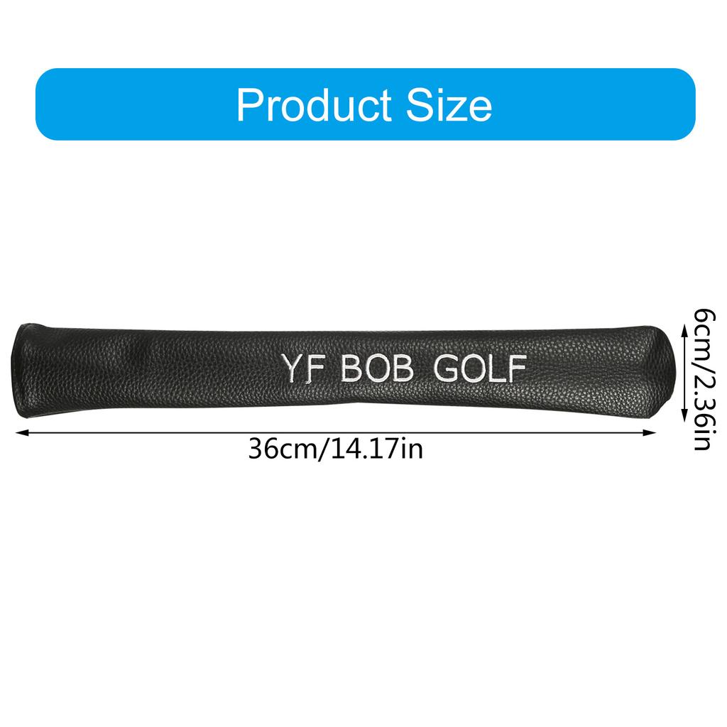Watertight Golf Alignment Protective Case Holder for Golf Lover Thicken Leather Plush Inner Golf Alignment Stick Cover