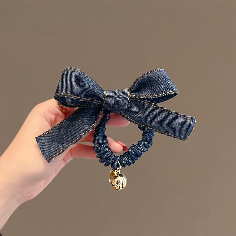 

1 шт. Корейская Мода Ковбойский Бант Сверкающий Круглый Подвеска-Шар Кольцо для Волос Подходит для Праздничных Подарков Подходит для Повседневной Носки Женщин One-size