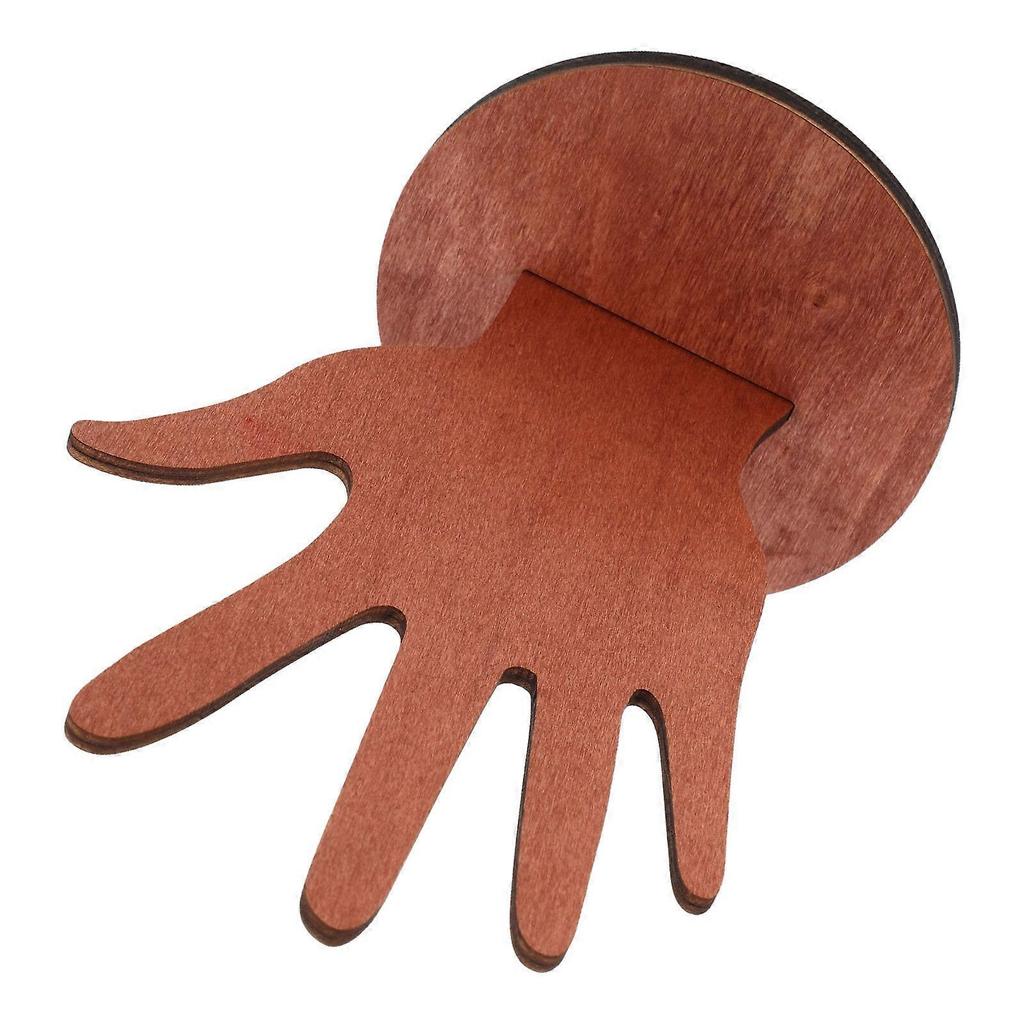 Jewelry Display Stand Brown Hand Shape Storage For Home Store Decorative Jewelry Holder 1Set