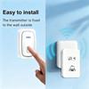 Wireless Split Doorbell - EU/US Standard, Long-Range, High Volume for Home