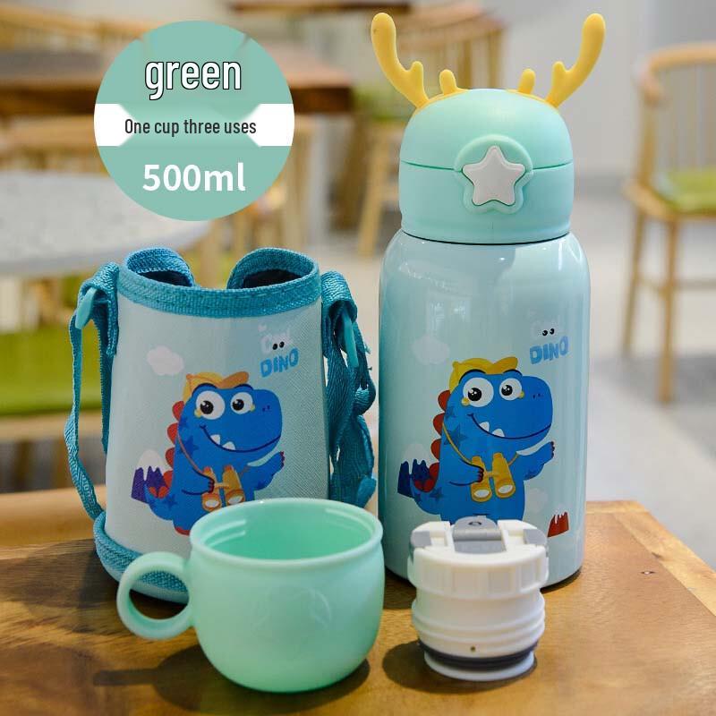 ZISIZ Hirschgeweih Kinder Edelstahl Thermosflasche