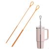 2 Pieces Silicone Straw Brushes Long Lightweight Portable Reusable Bottle for