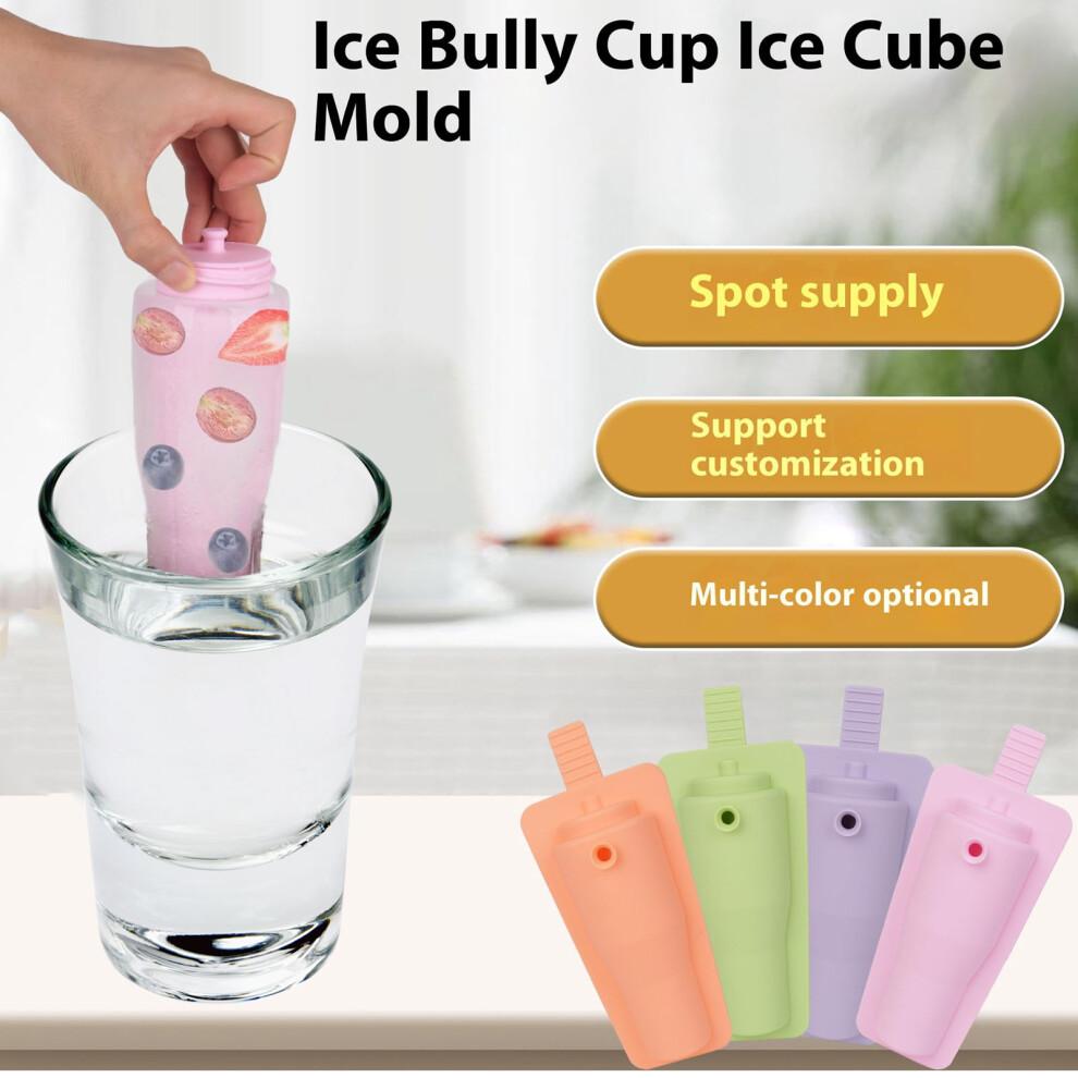 Multifunctional Silicone Ice Cube Mold for Whiskey & Cocktails, 430ml, Purple