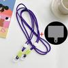 Lanyard Cross-body Shoulder Straps Keychain Key Ring Adjustable Braided Rope with Replacement Patch for Mobile Phone Accessorie
