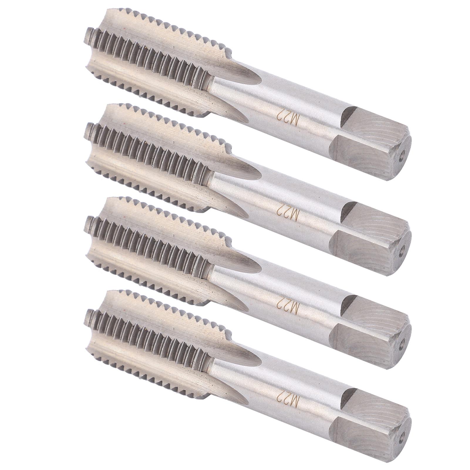 

4 шт. М22 Легированная инструментальная сталь Прямая канавка Метчик ручной Метрический Нарезание резьбы Ручной инструмент