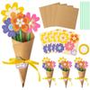 With Cards Ribbon Floral Greeting Card Colorful Flower Paper Crafts  Mother's Day