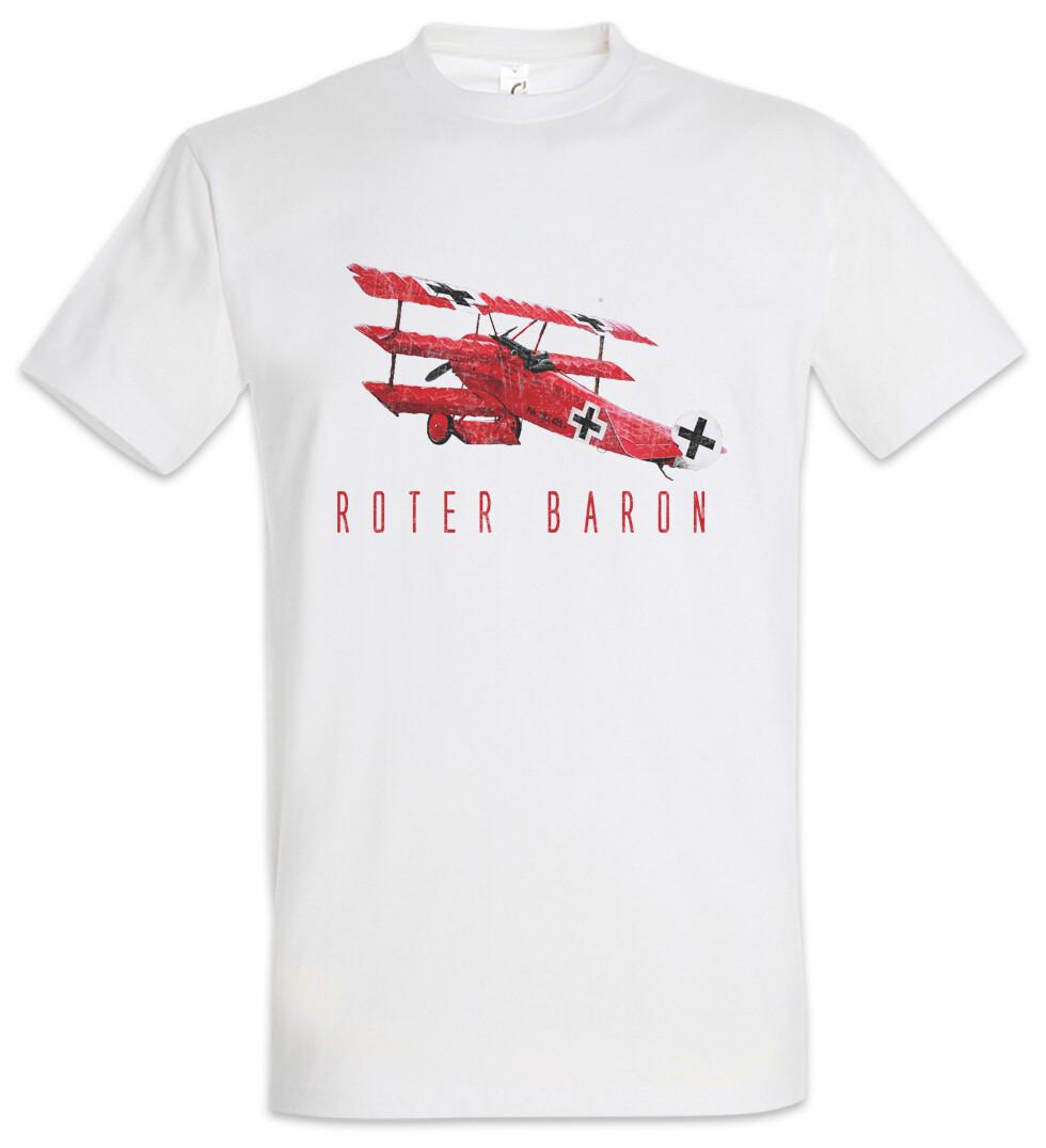 Roter Baron T-Shirt Mens Womens Tees Top Red Baron Pilot Airforce Flying Fighter Circus Fokker M