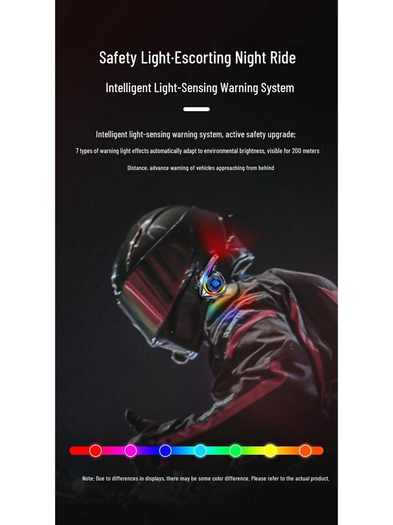 Y21 Bluetooth Helmet Headset: Waterproof, Dustproof, RGB Lights, Heavy Bass