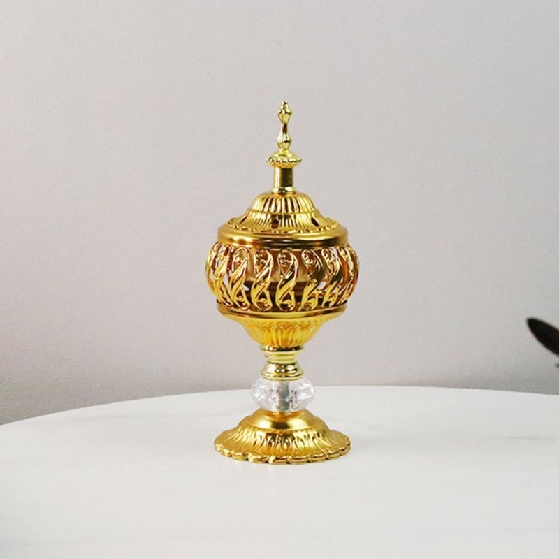 Arab Style Incense Burner Wrought Iron Yoga Studio Decoration Supplies for Dormitory Bedroom Praying Gift Accessory