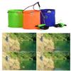 Fish Fishing Barrels Container Foldable Tackle Box Fishing Basin Fishing Gear EVA Fishing Bucket Fishing Bag with Rope