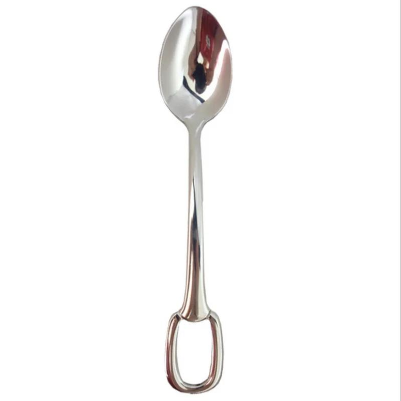 304 stainless steel hanging hole cutlery Steel String Tea Coffee Small Spoons