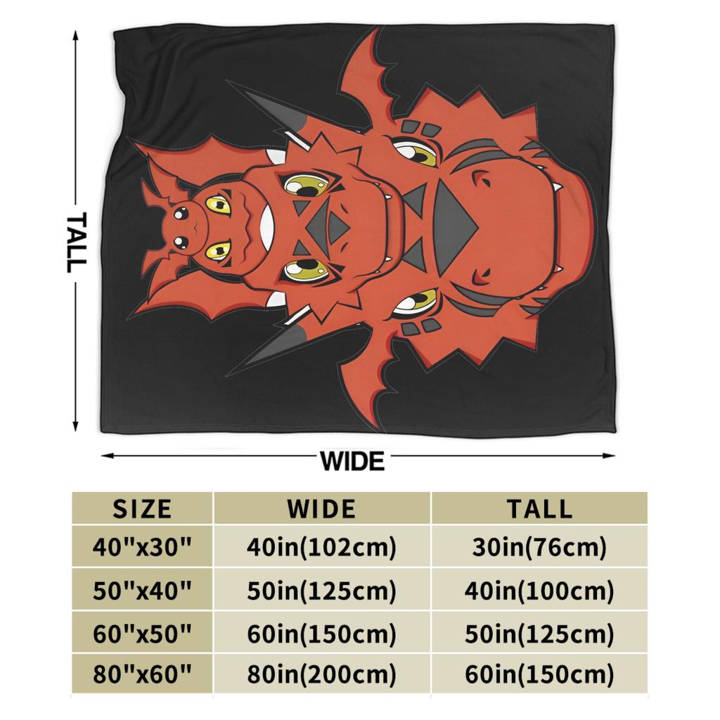 Jyarimon Gigimon Guilmon Growlmon Evolution Knitted Blankets Digimon  Wool Throw Blankets Summer Bedspreads
