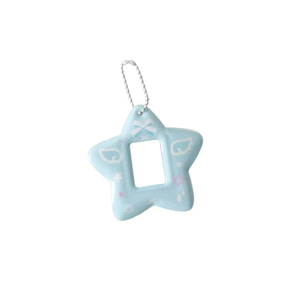With Keychain Mini Photocard Holder Star Pendant Hanging Decoration ID Photo Photocard Frame Korean Ins Style Picture