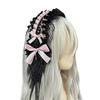 Stylish Bowknot Embellished Headpiece Elegant Hair Jewelry Lolita Hairband Great for Enhancing Your Look at Event