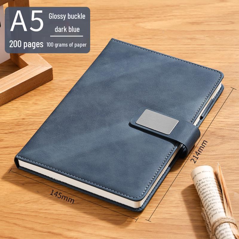 Custom A5 Office Notebook - Thick, Simple Notepad for Business Meetings, Logo Printable