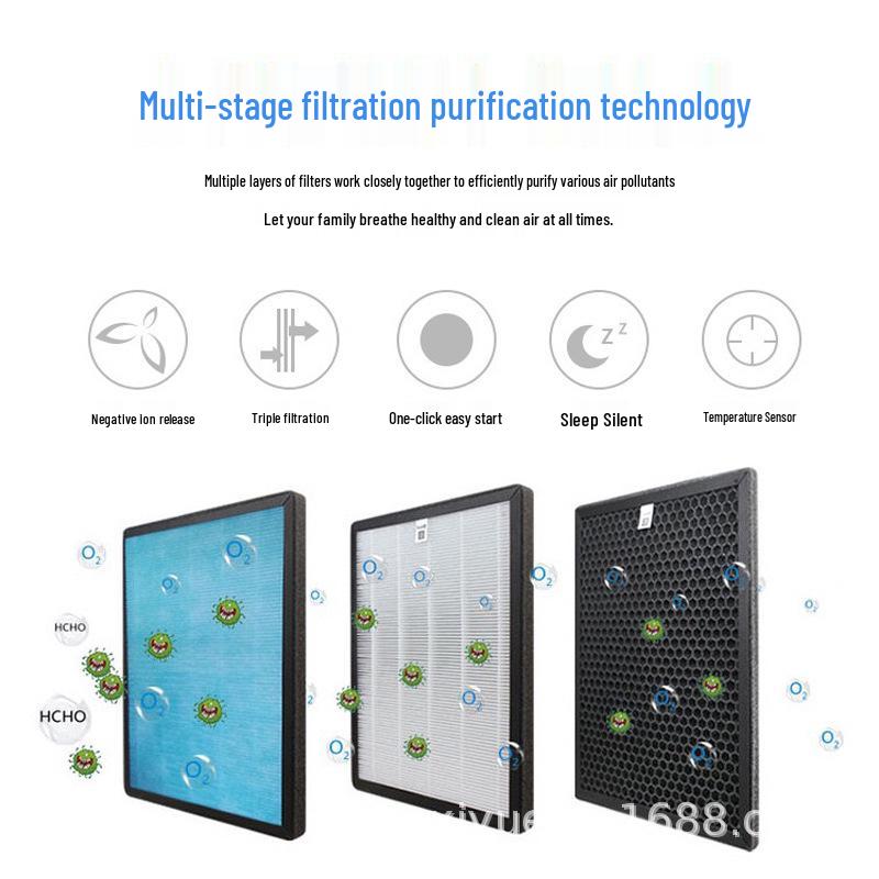 Smart Negative Ion Air Purifier with Three-Stage Filtration Standard KJ-21-2