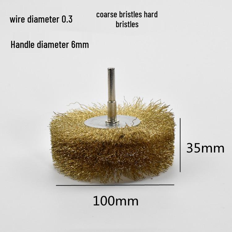 Electric Steel Wire Brush with Handle - Rust Removal, Polishing, and Cleaning.