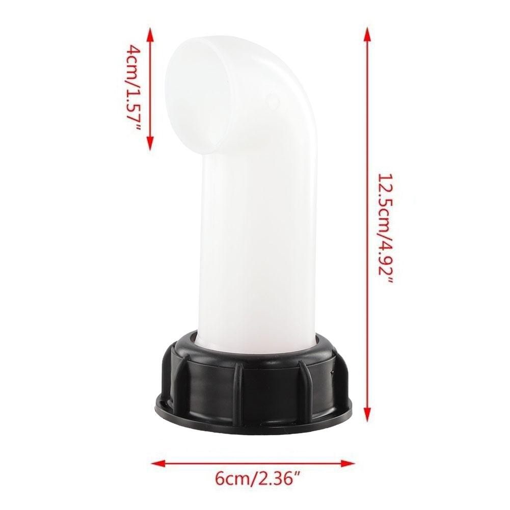 1000L Ton Barrel Valve Cover Plus Discharge Pipe IBC Fill Tap Water Fuel Accessorie Nozzle Diesel Tank Oil Fitting Outlet