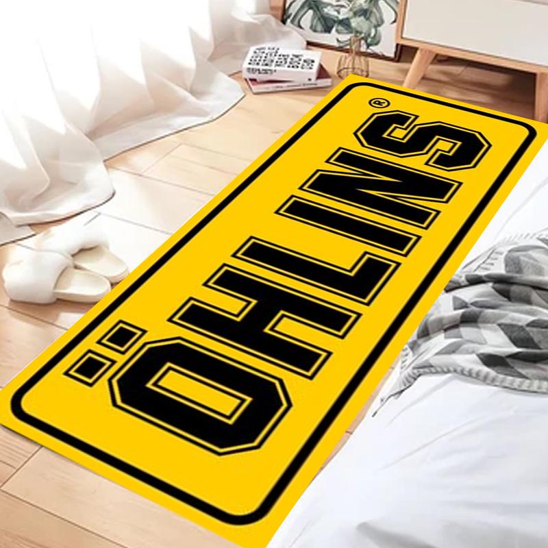 O Logo Motocyklový Koberec Garážová Rohož Závodní Cool Moto Displej Motocyklová Displejová Rohož Protiskluzová Domácí Dekorace Koberec