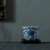 Jingdezhen Blue and White Porcelain Tea Cup Porcelain KungFu Teacup Fragrance-Smelling Cup Single Bowl Master Cup Bowls