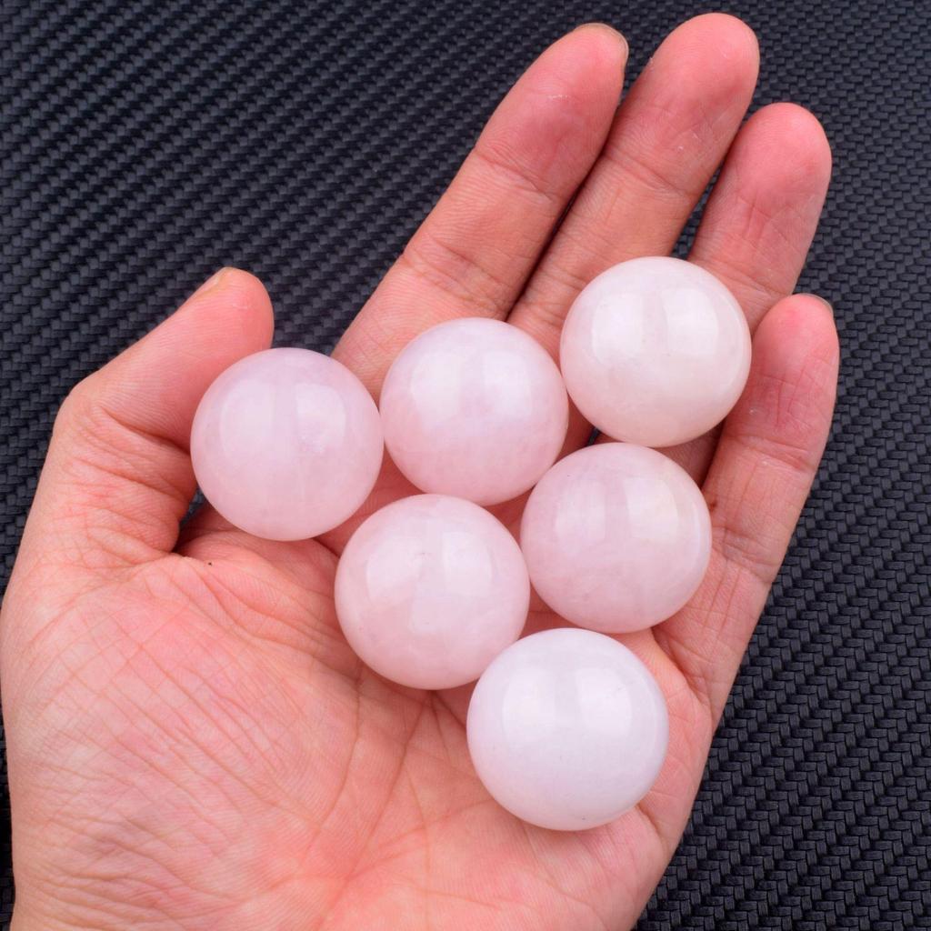 Rose Quartz Polished Crystal Ball (1.6-5cm) - DIY Crafts & Home/Office Decor