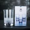 PMG01-5 CRISON High End Series Crystal Glass Handmade Engraved Cocktail Mixing Cup Cocktail Blender Tool Bar Tools Mixologist