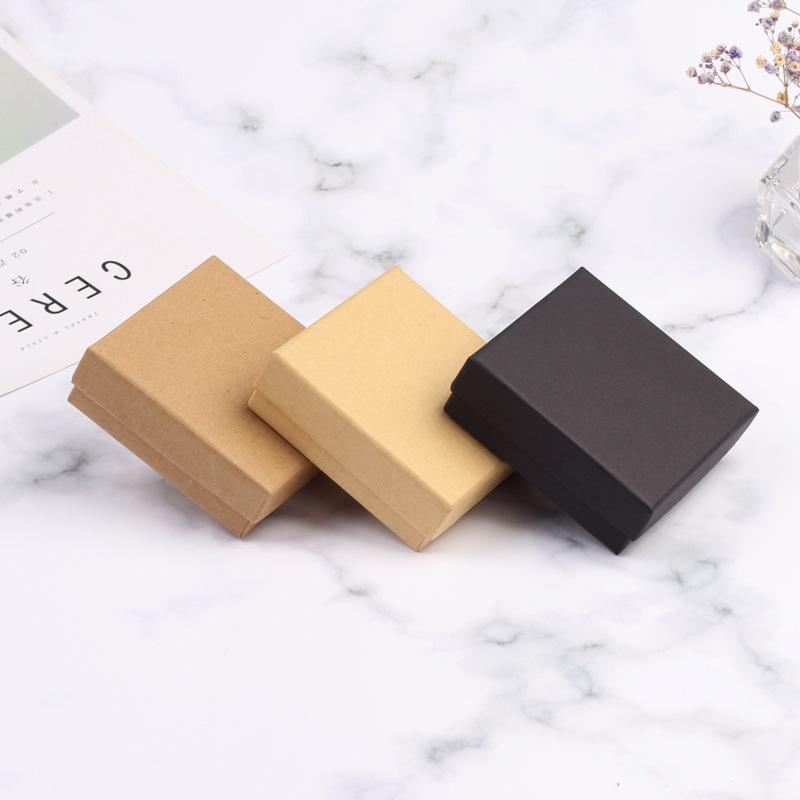 Spot Wholesale Jewelry Box Retro Bracelets Box Carton Jewelry Box Bracelet Box Bracelet Box Kraft Paper Packaging Box