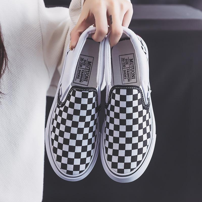 Low-top canvas shoes women's spring versatile casual shoes one-pedal lazy shoes overshoes student cloth shoes