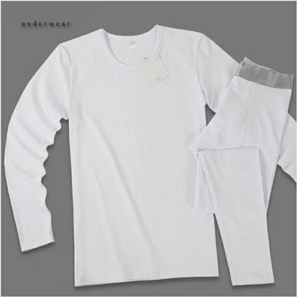 C ont Kind Men's Autumn/Winter Warm Pure Cotton Thin Underwear Set