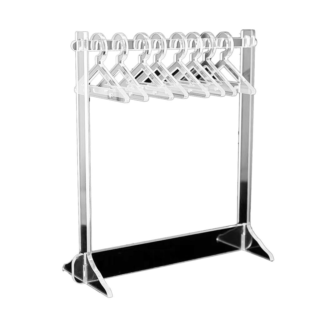 Ohrring-Organizerständer Kompakter Transparenter Acryl Schmuck Hänge-Präsentationsständer für Halskette Ohrstecker Typ 2