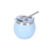 with Straw and Lid Argentine Yerba Mate Cup Double Wall Insulated Cups Portable Egg Cup  Office