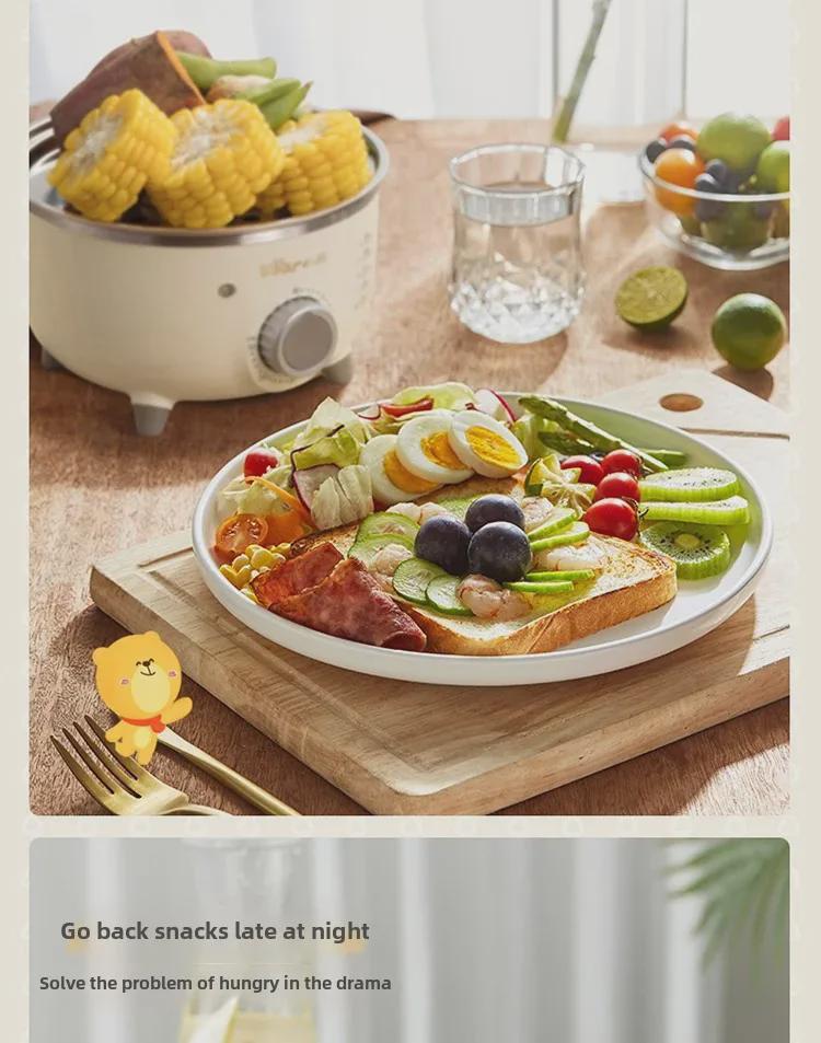 Bear ZDQ-B07C3 Nerezový vařič vajec: Automatické vypnutí, Mini napařovač vajec.