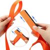Oudain 3 Pcs Deer Drag Rope With Grip Handle, Harness Deer Tow Strap Orange Durable Safety Puller Hunting Accessories For Men