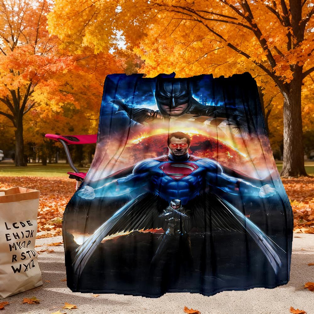 

1pc super man Outdoor Blanket - Throw Blanket, Soft , Flannel Blankets, Living Room, Travel, Camping c1209098 80x120cm
