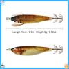 2Pcs Squid Jig Hook Fishing Lure Luminous 10cm 9g Artificial Fake Octopus Lures Wood Shrimp Cuttlefish Hard Bait Sea Jigs Tackle