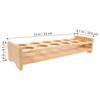 Wooden Shot Glass Holder for 6 Glasses Compact Display Tray for Whiskey Cups Home Bar Party Organizer Storage Rack