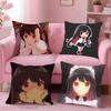 Anime Character Uzuki Shinobu Pillow Case For Sofa Bedroom Living Room Plush Cushion Cover Decorations and Protector