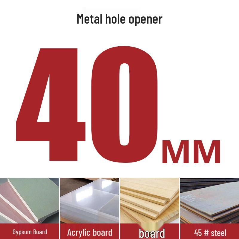 High-Speed Steel Bimetal Hole Puncher for Wood, Stainless Steel, and Plastic.