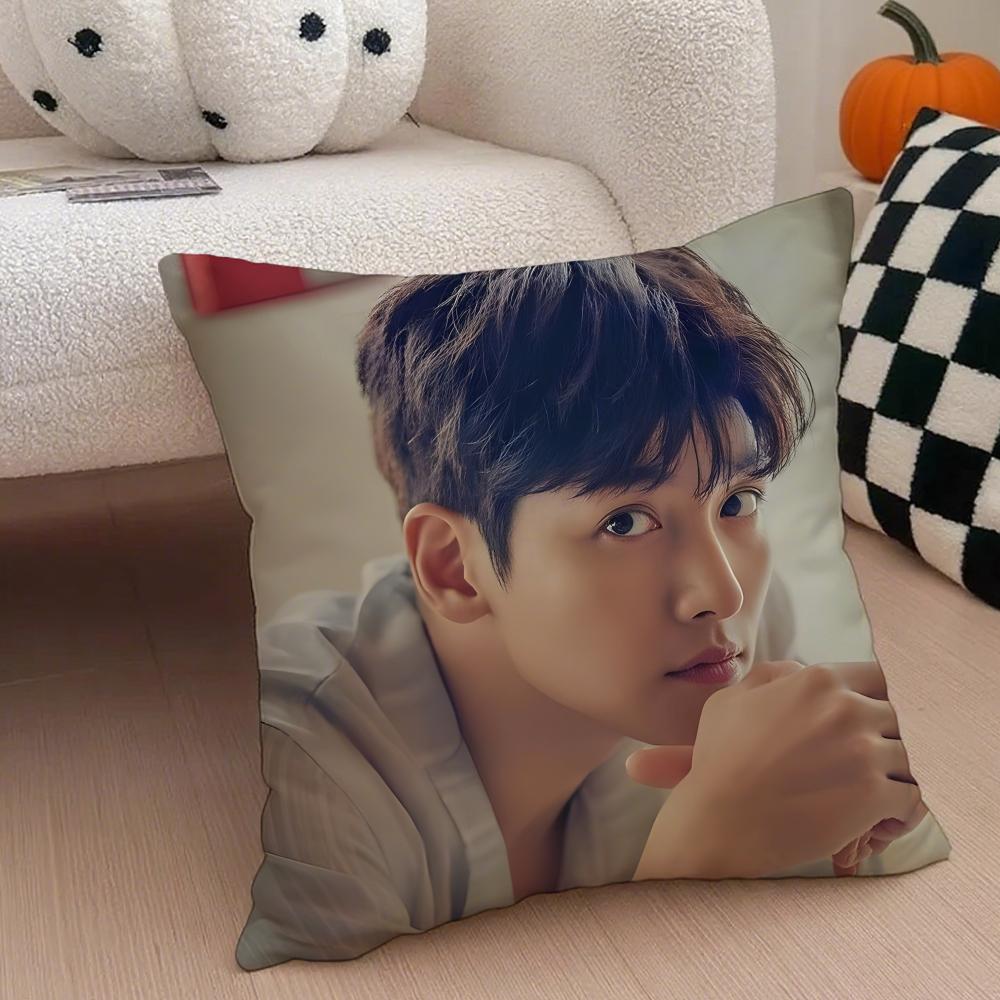 JJi Chang wook Cushion Cover Throw Pillow Cover Hidden Button Durable Polyester Chair Cushion
