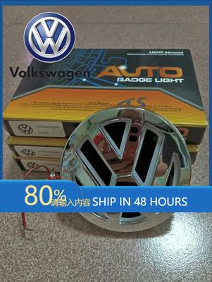 För VOLKSWAGEN VW 1 st 4D 5D Bilemblem Ljus för 11 cm Bakre Volkswagen Belyst Logotyp - LED-ljus (Blå, Röd, Vit) Kallt ljus