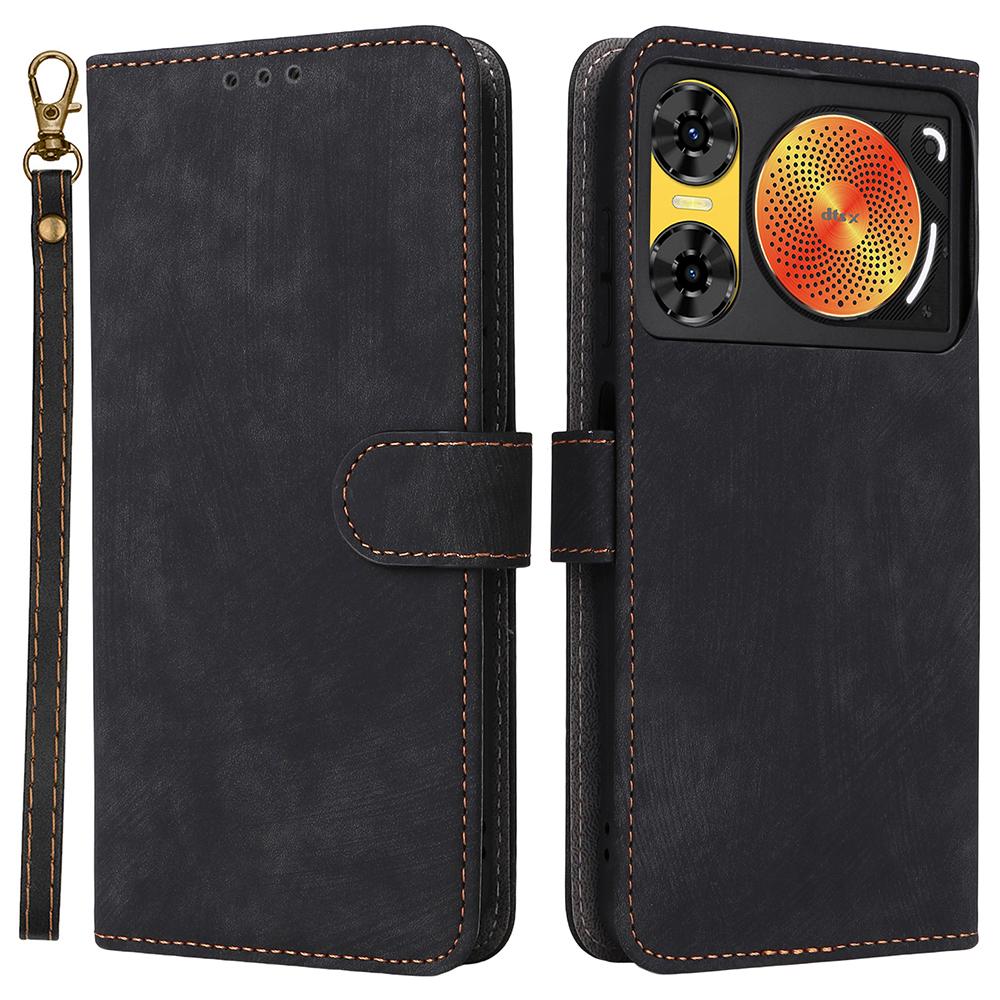 

Для ZTE nubia Music 2 Чохол Гаманець RFID Блокування Обкладинка з ПУ Шкіри Підставка для Перегляду Black