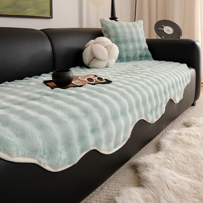 

Нескользящий чехол для дивана, универсальный защитный чехол для дивана с неровностями, европейский стиль, ретро, зимние толстые плюшевые чехлы для дивана 90x90