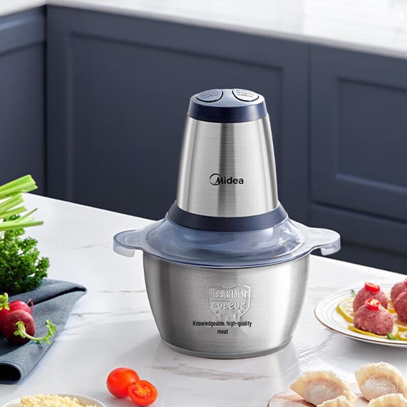 Midea Electric Stainless Steel Multi-Function Meat Grinder CN plug (adapter included)