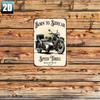 Vintage Metal Motorcycle Sign Wall Art Decor for Garage Bar Cafe
