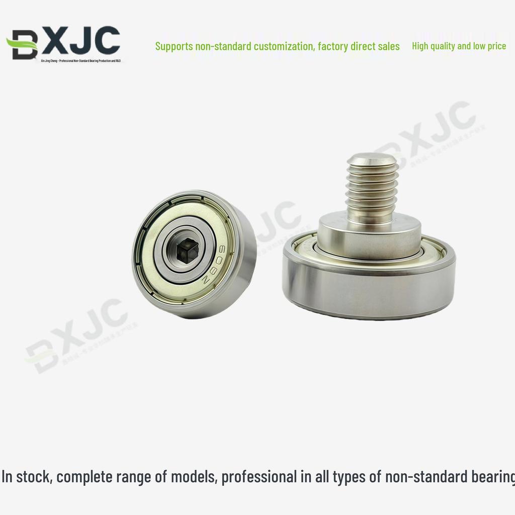686 Stainless Steel 304 Threaded Metal Wheel Roller Bearing Pulley Guide.